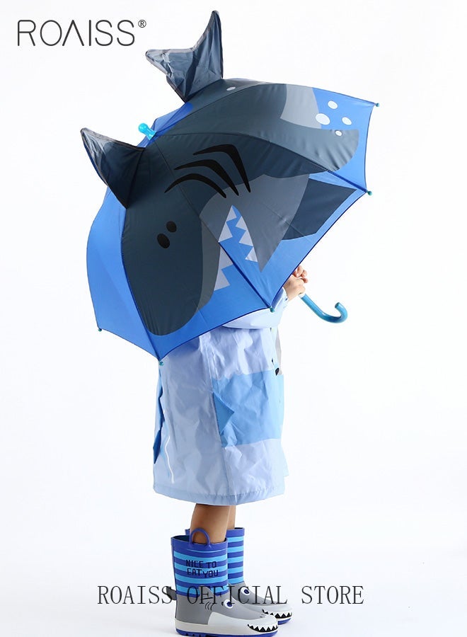 roaiss Kids Unisex Multifunctional Umbrella with Exquisite Printed Canopy for Waterproofing Insulation and Cooling Reinforced Umbrella Ribs for Windproof 8 Rib Design Children Rain and Sun Umbrella - Image 5