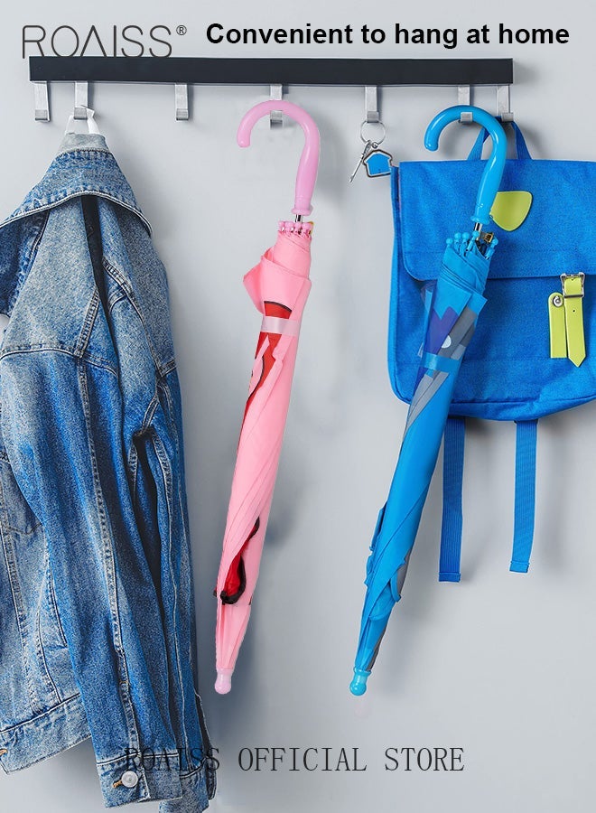 roaiss Kids Unisex Multifunctional Umbrella with Exquisite Printed Canopy for Waterproofing Insulation and Cooling Reinforced Umbrella Ribs for Windproof 8 Rib Design Children Rain and Sun Umbrella - Image 4