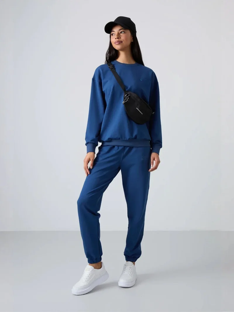 تومي لايف TOMMY Oversized Sweatshirt And Elastic Hem Pants Set