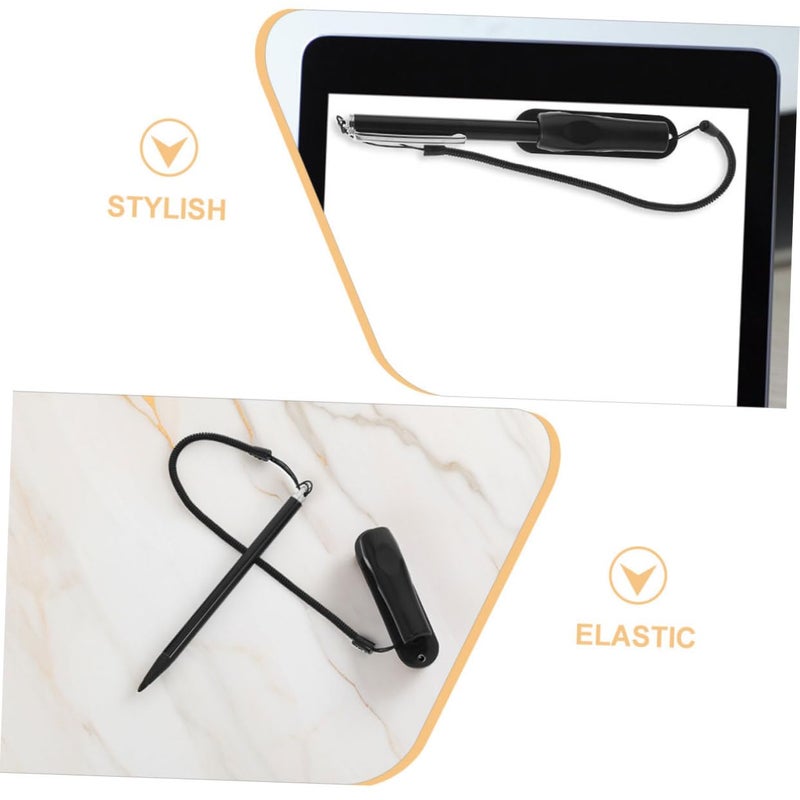 Anti Lost Elastic Lanyard Pen Holder With Spring Cord For Journals Notebooks Size 30X2 5X2 CM - Image 4