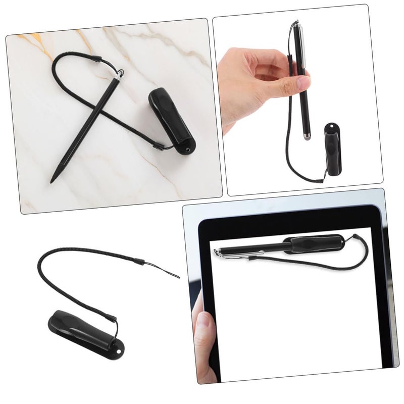 Anti Lost Elastic Lanyard Pen Holder With Spring Cord For Journals Notebooks Size 30X2 5X2 CM - Image 5