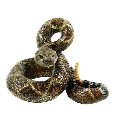 Michael Carr Designs Western Diamondback Rattlesnake L - Outdoor Snake Figurine for gardens, patios and lawns (80057),Brown - Image 2