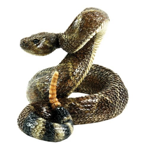 Michael Carr Designs Western Diamondback Rattlesnake L - Outdoor Snake Figurine for gardens, patios and lawns (80057),Brown - Image 5