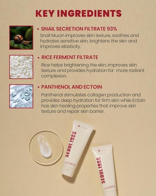 K-SECRET SEOUL 1988 Cream : Snail Mucin 93% + Rice - view 4