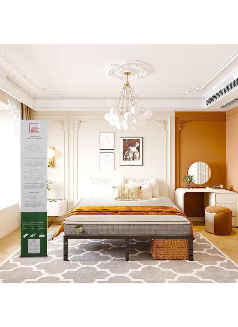Home Box iAeroluxe Cool Gel Infused Queen Pocket Spring Mattress 200 x 160 x 30 cm  - Image 5