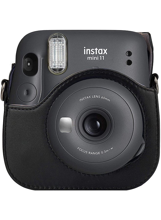 O Ozone Instant Camera Case Bag With Strap For Fujifilm Instax Mini 11 Black  - Image 5