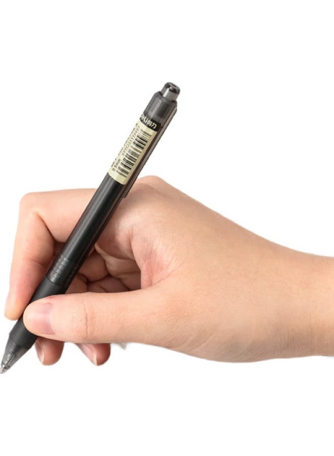 Deli Quick-Drying 0.5Mm Retractable Gel Pen, Bullet Tip, Black, 12 Pack - Image 3