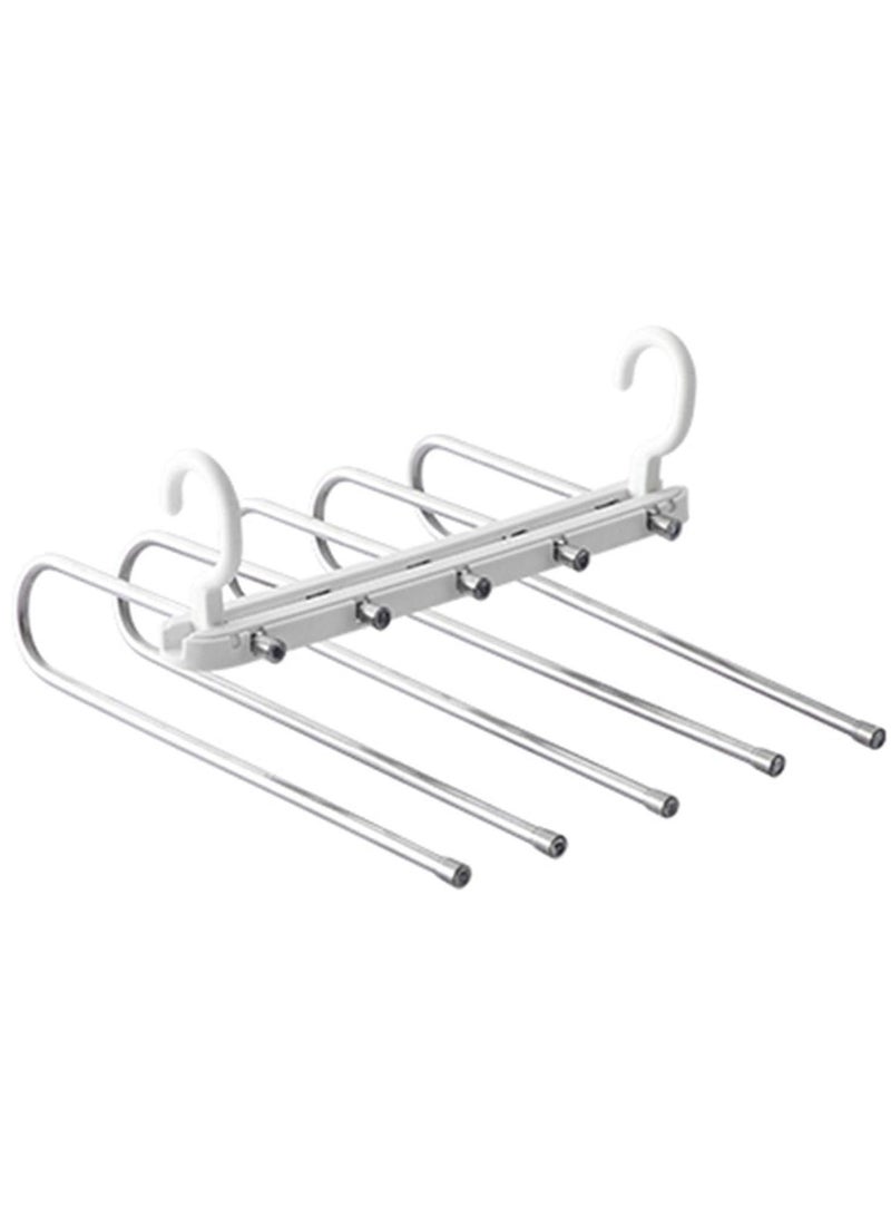 Reko Pants Hangers 5 Layers Space Saving Trouser Pants Rack Clothes Drying Rack Folding Pants Hanger Storage Rack  - Image 1