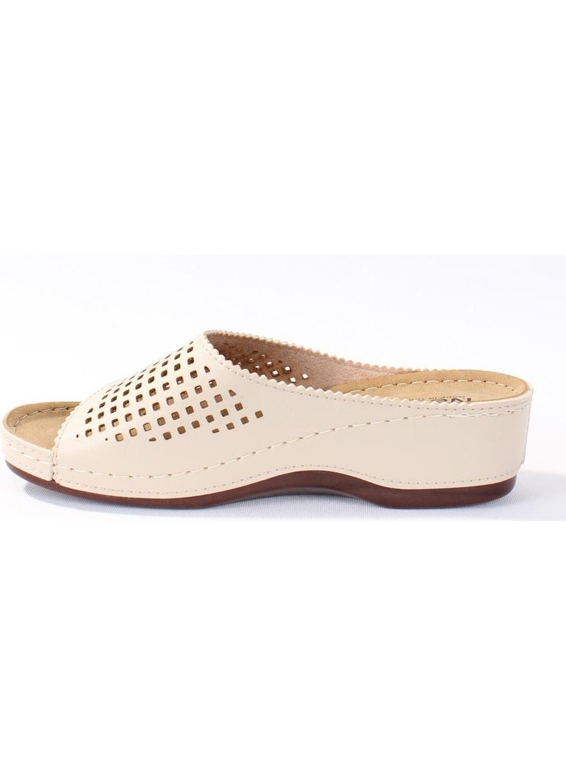 Dagoster DZA37-1825 Beige Casual Women's Slippers  - Image 3