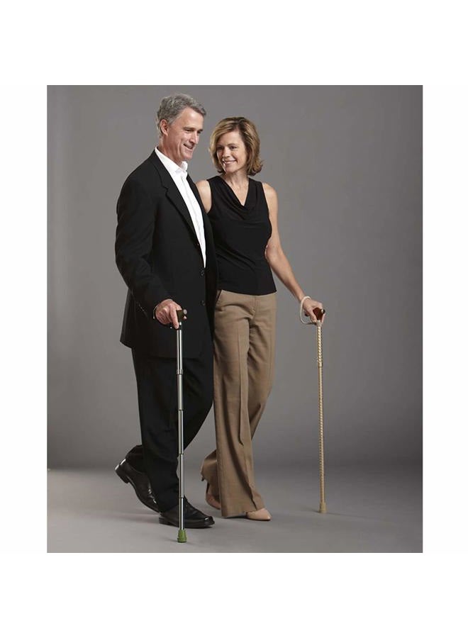 Switch Sticks Walking Cane for Men or Women, Foldable and Adjustable from 32-37 inches, Engraved Cognac - Image 2