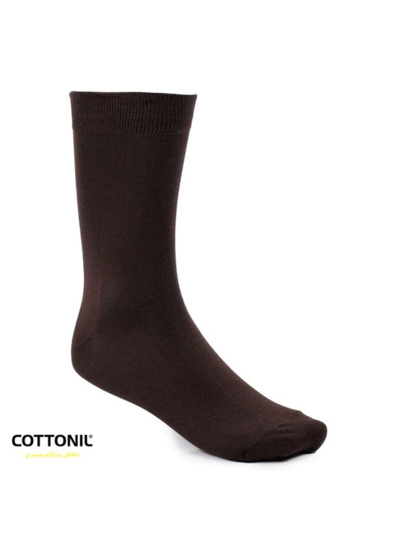 COTTONIL Pack of 3 Cotton Casual Dress Classic Socks for Men - Image 2