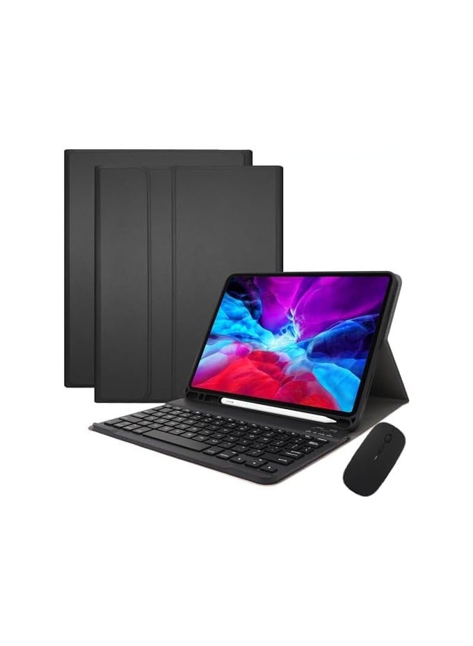 Samsung Galaxy Tab S9 FE Plus 2023 12.4 inch (SM-X610/X616) Case with Keyboard and Mouse, Detachable Magnetic Keyboard Case with Pen Holder