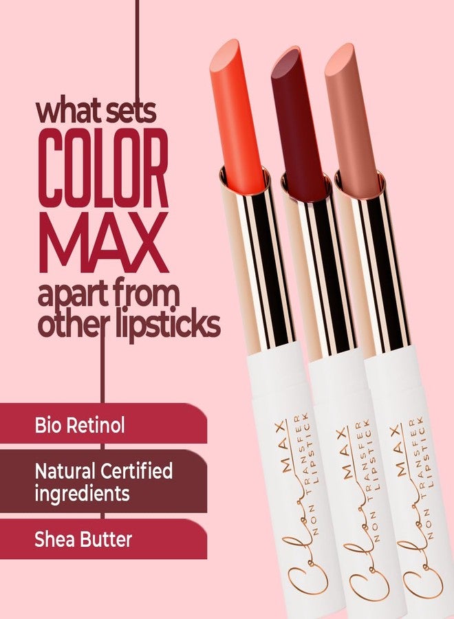 JUICE Color Max-The Max Performing Power Lipstick With Goodness Of Bio Retinol, Transfer-Proof Long Lasting Natural Taupe - M11 2.3 G Pack Of 1 - Image 2