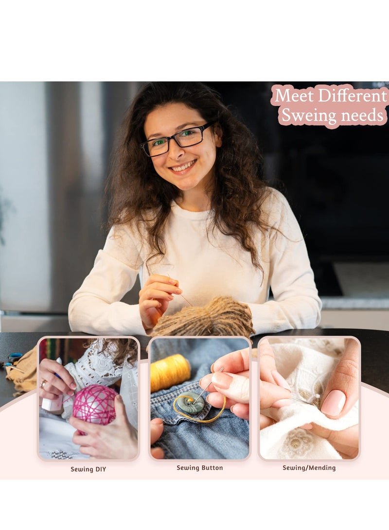 SOLARAE Sewing Kit Portable Mini Sewing Kit,Small Home Repair Needle and Thread Kit with Scissors, Thimble, Tape Measure,for Travel, Emergencies, and DIY Projects - Image 3