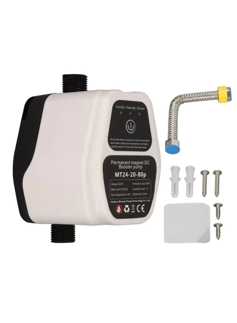 هومستر مضخة معززة لضغط الماء الأوتوماتيكية ، أوتوماتيكية للدش 80Pa ومفتاح ضغط تيار مستمر لإعادة التوزيع للحمام المنزلي وغسالة المطبخ - Image 1