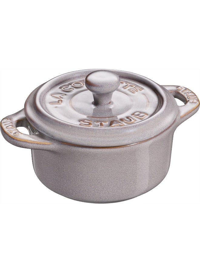 STAUB ستوب سيراميك 10 سم رمادي ميني كوكوت - Image 1