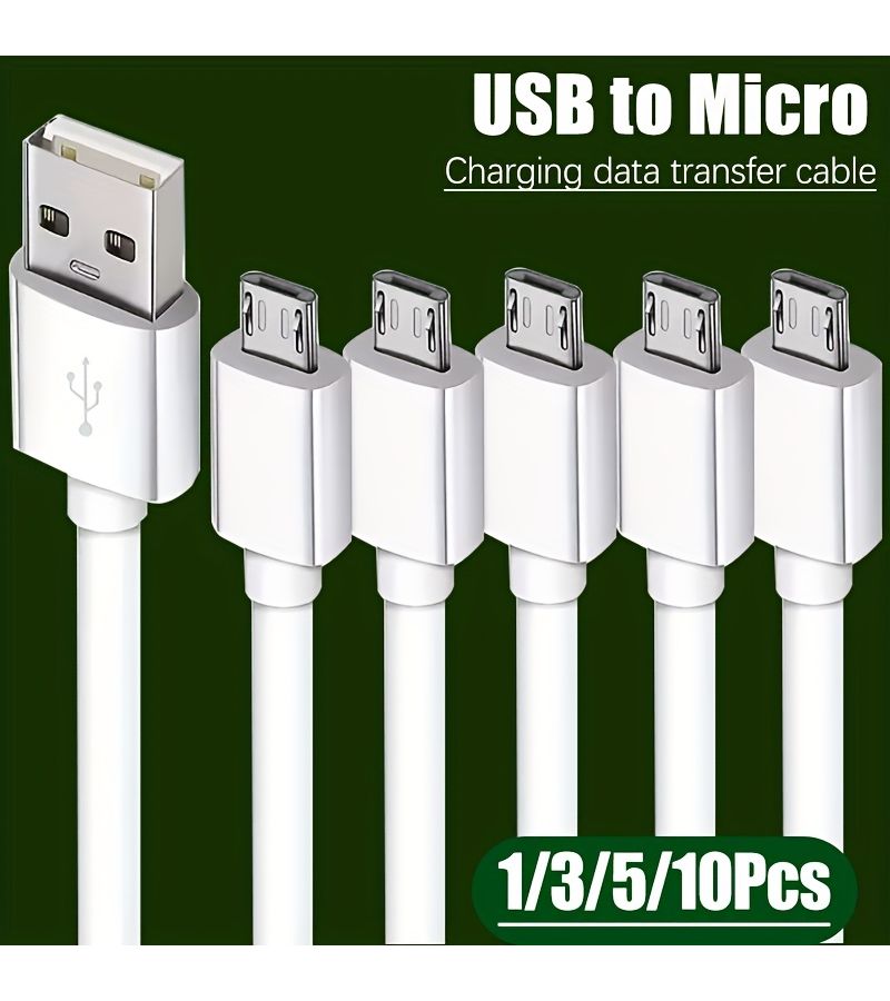 5pcs 2m USB to Micro USB Fast Charging Data Cable 3A for Android Devices - Image 3