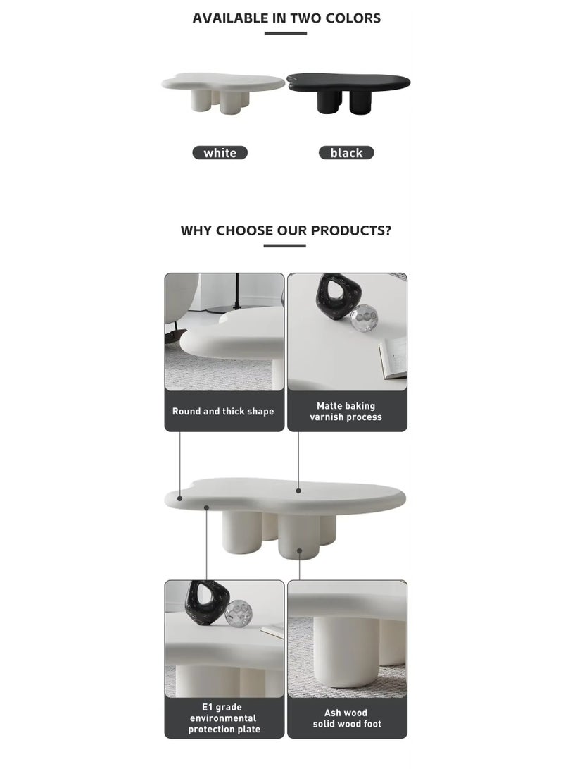 طاولة جانبية بتصميم عصري لغرفة المعيشة وأثاث المنزل على الطراز الاسكندنافي وطاولة قهوة ذات شكل غير منتظم - Image 3