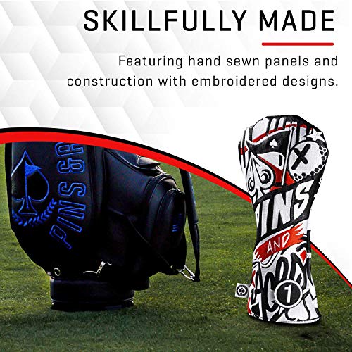 Pins & Aces Golf Co. LE Graffiti Head Cover - Premium, Hand-Made Leather Headcover - Urban Styled, Tour Quality Golf Club Cover - Style and Customize Your Golf Bag (Driver) - Image 4