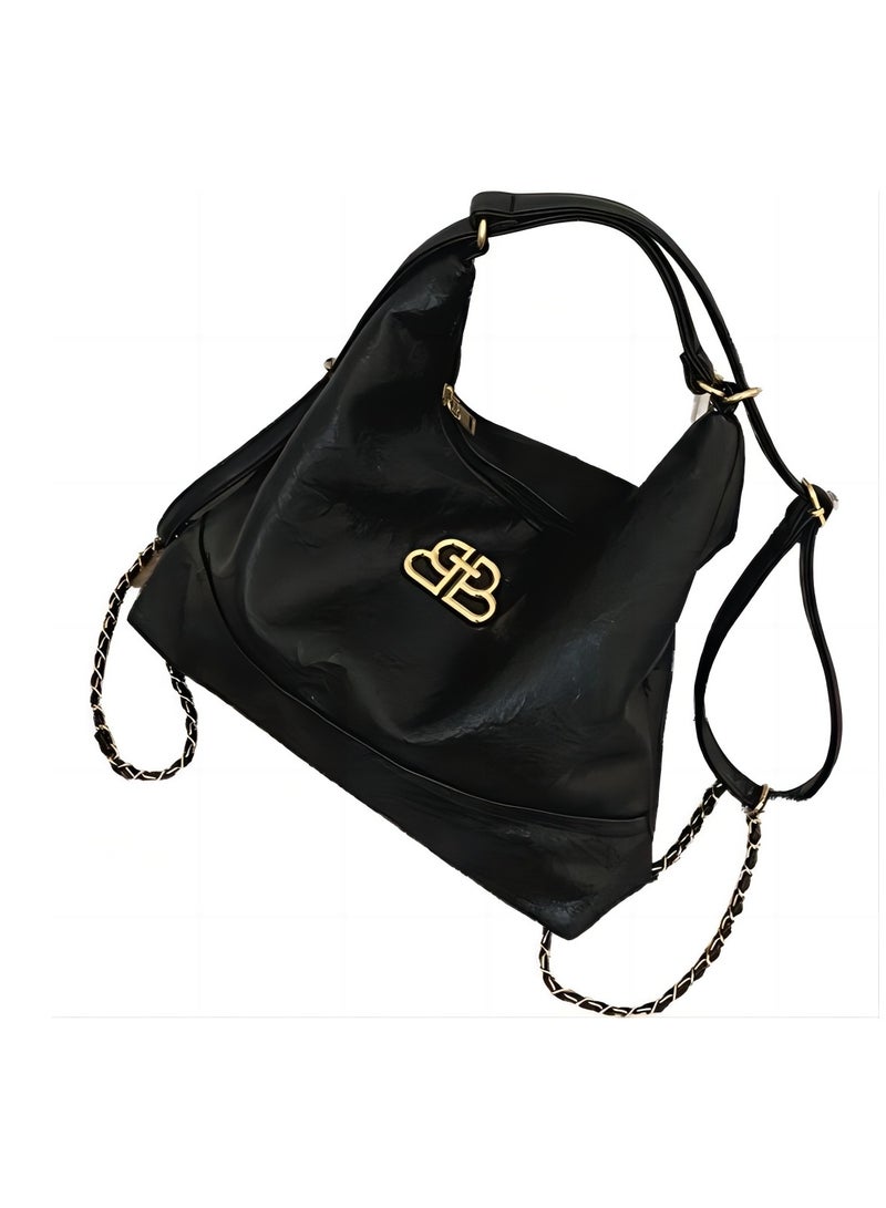 Multifunctional Large Capacity,Can Be Carried By One Or Both Shoulders, Soft Leather, Fashionable Bag  - Image 1