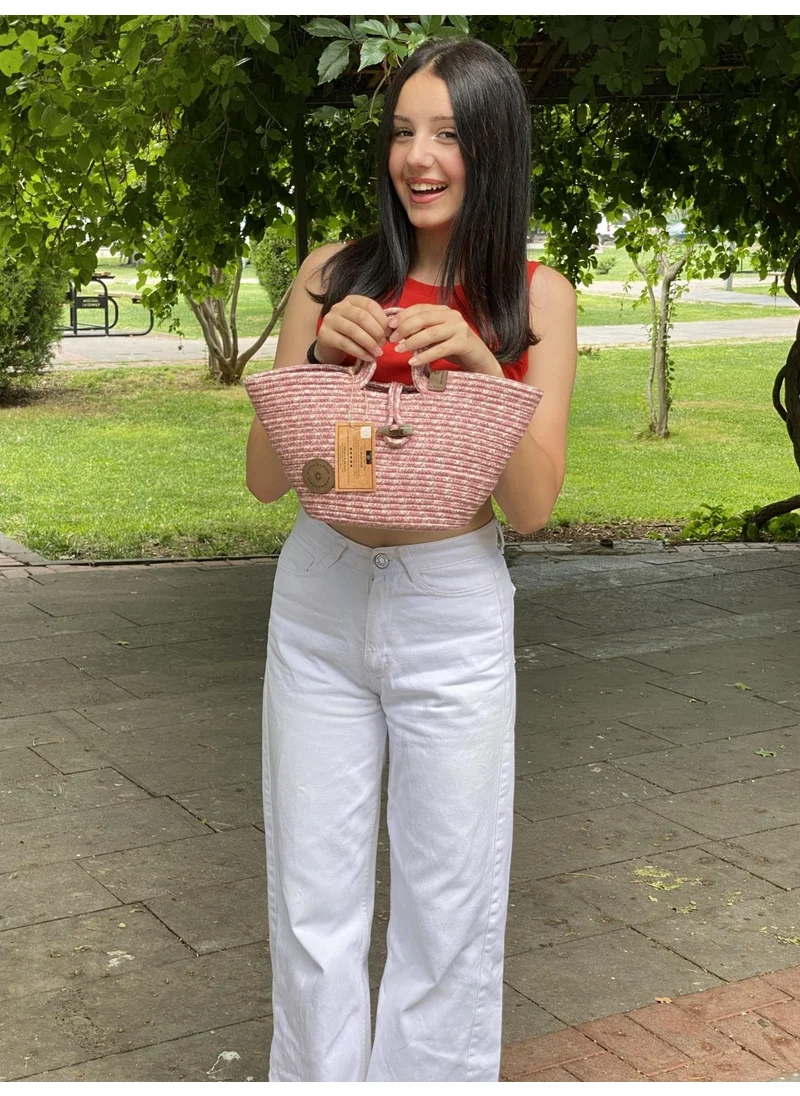 بدز ديري Jute Straw Look Handbag Beach Bag Shoulder Bag