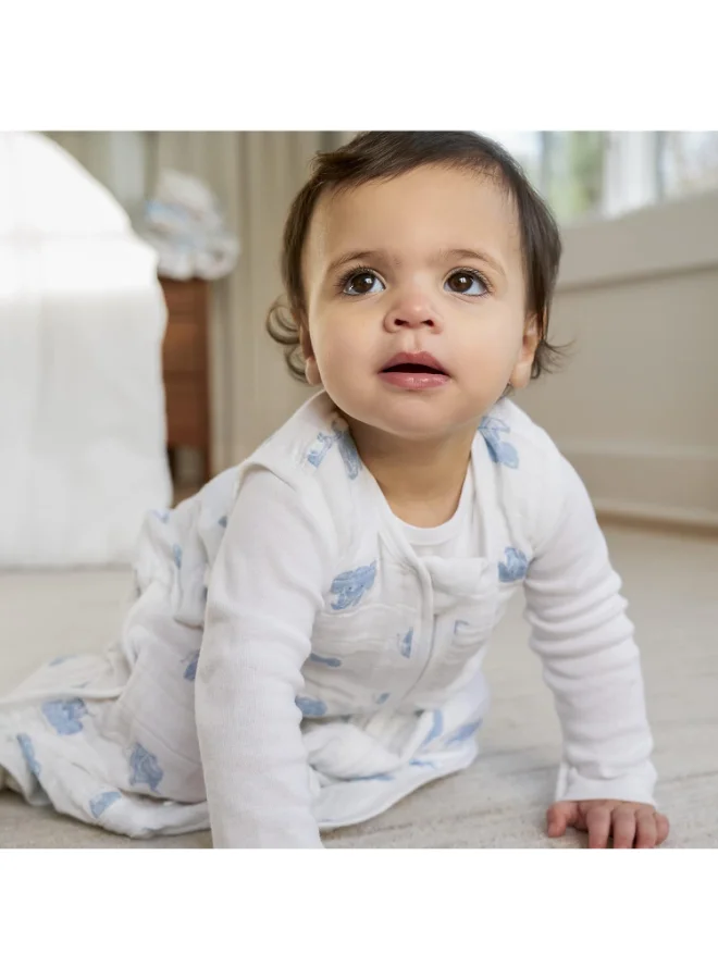 aden + anais Baby Sleeping Bag, 100% Organic Cotton Muslin, Animal Kingdom Hello Elephants