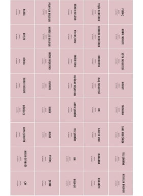 Kt Grup Kt Group 40-Piece Checkered Pulses Spice Jar Sticker Label Set Pink  - Image 4