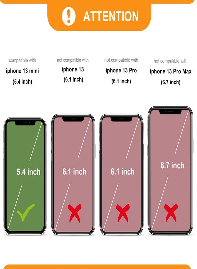 Bocasal Detachable Wallet Case for iPhone 13 Mini RFID Blocking Card Slots Holder Premium PU Leather Magnetic Kickstand Shockproof Wrist Strap Removable Flip Protective Cover 5G 5.4 inch (Brown) - Image 2