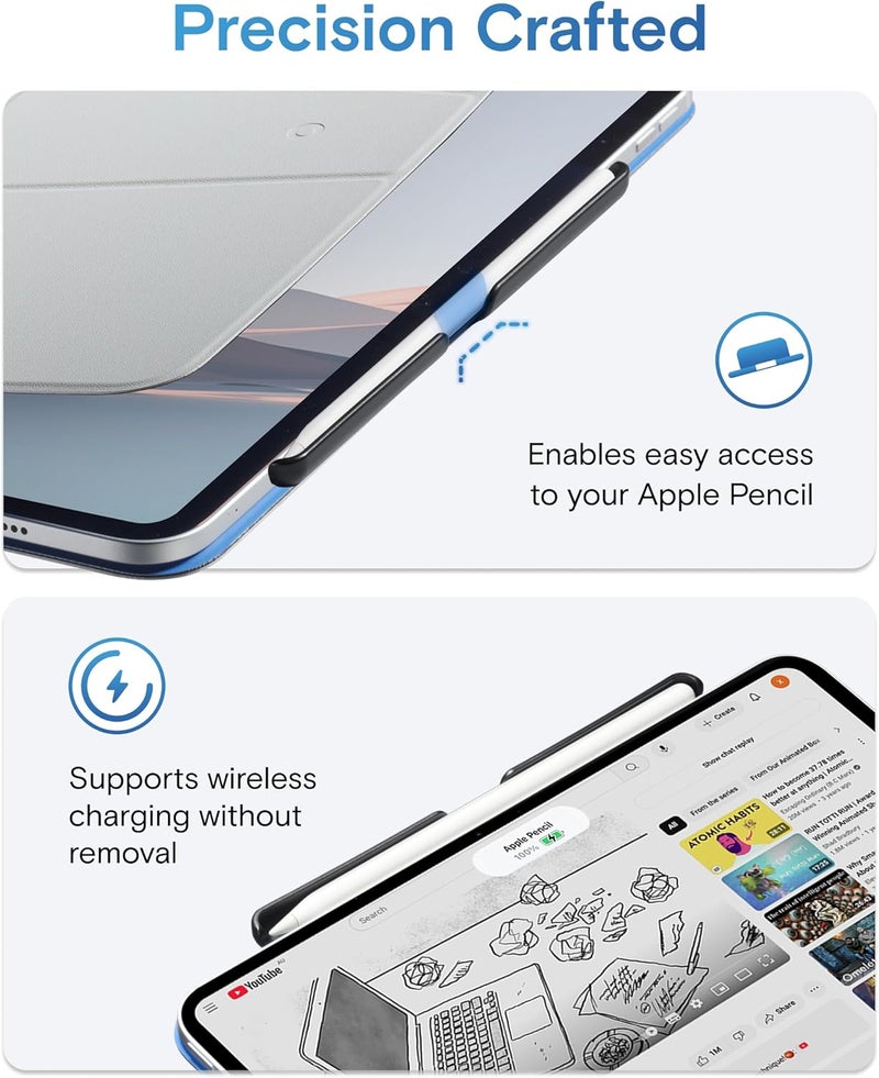 موفت حامل قلم MOFT لقلم Apple Pencil Pro، الجيل الثاني من Apple Pencil، Smart Folio و MOFT Dynamic Folio لجهاز iPad - Image 5