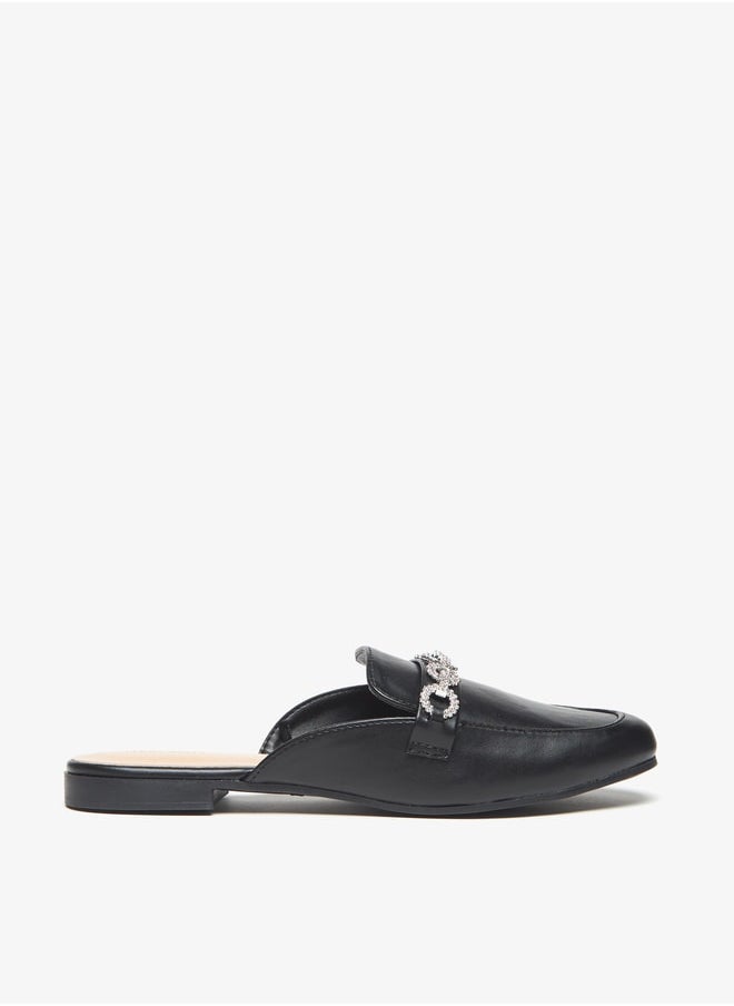 Flora Bella By Shoexpress - Women's Embellished Slip-On Mules - Image 1