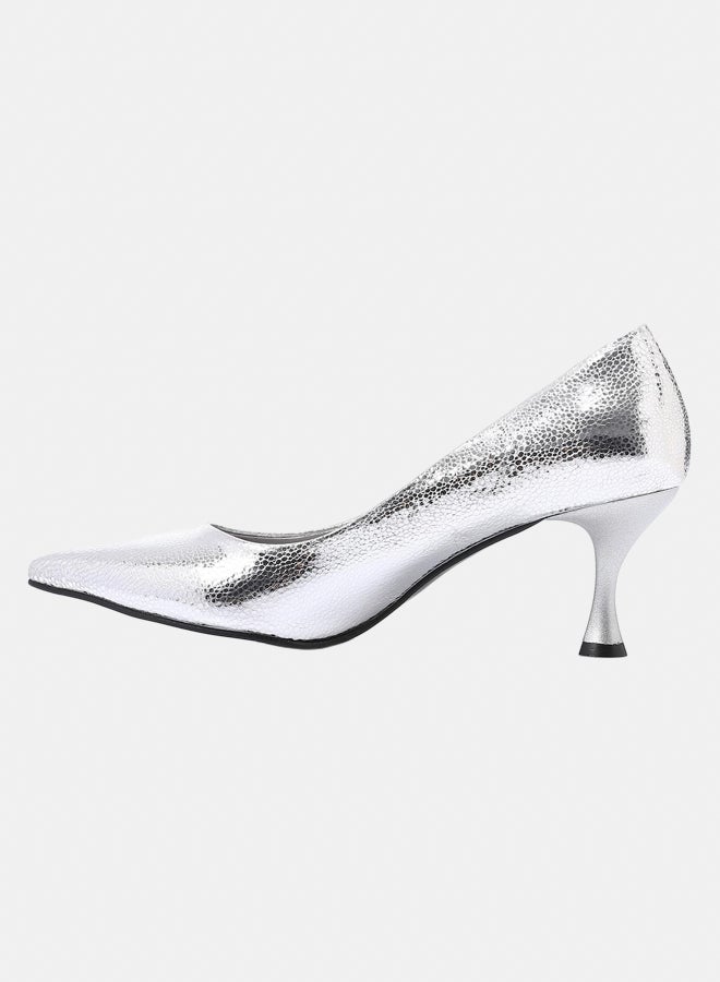 أكس أو ستايل حذاء نسائي فضى أنيق بكعب ومقدمة مدببة وكعب سميك أنيق - Image 4