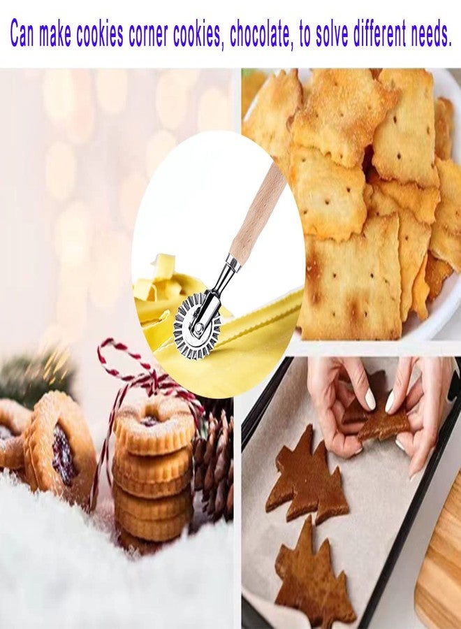 MTOMDY Pastry Wheel Cutter,Pastry and Pasta Cutter Wheel,For Ravioli, Pasta, Dumplings Lasagna, Pierogi - 6.7" Diameter - Image 5