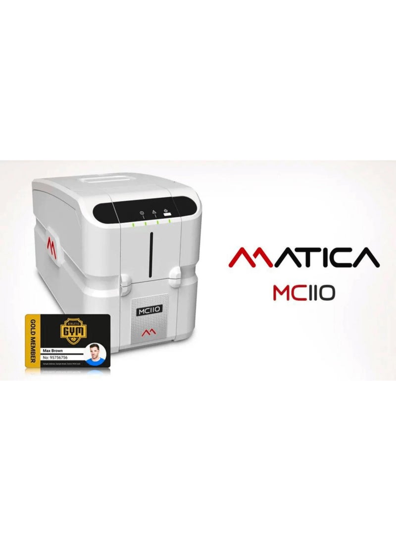 Matica MC110 Dual-Sided Smart Card Printer 300dpi