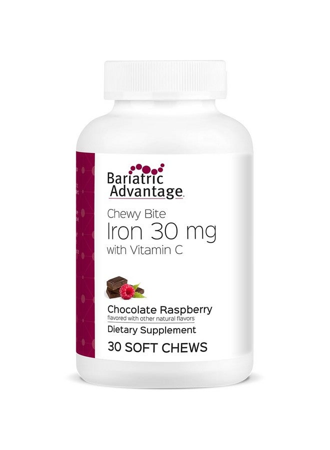 Bariatric Advantage Iron Chewy Bite Chocolate Raspberry Truffle (30 mg iron, 60 mg vitamin c) 30 count - Image 1