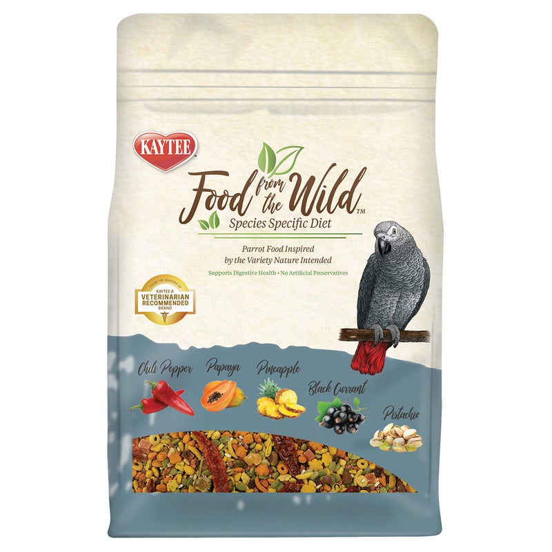 Kaytee Food from The Wild Natural Pet Parrot Food, 2.5 Pound - Image 1
