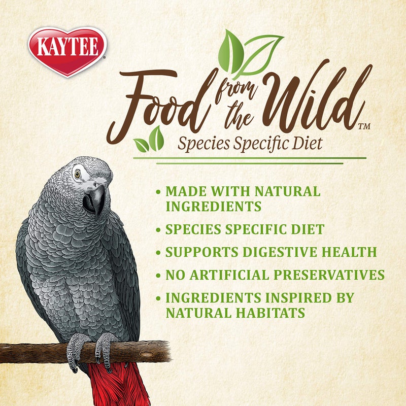 Kaytee Food from The Wild Natural Pet Parrot Food, 2.5 Pound - Image 4