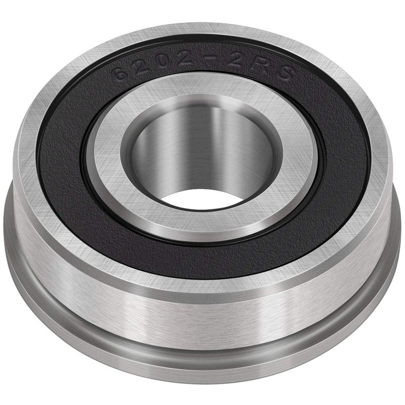 Sunluway 10Pcs Flanged Ball Bearings ID 5/8" x OD 1-3/8" for Lawn Mower, Wheelbarrows, Carts & Hand Trucks Wheel Hub, Alternative to Snapper, JD, MTD, Marathon AYP Etc, Deep Groove Ball Bearing - Image 2