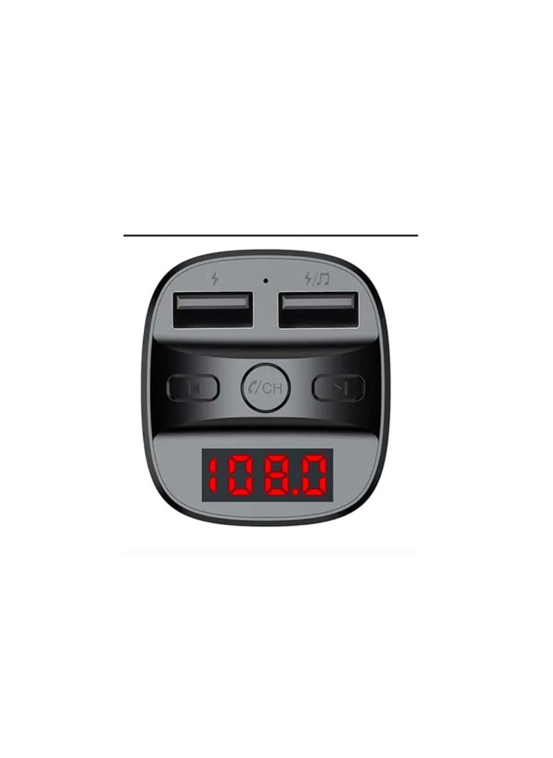 Earldom - Earldom ET-M47 Bluetooth 5.0 FM Transmitter & Dual USB Car Charger – Hands-Free MP3 Player with LED Display - Image 1