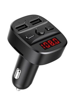 Earldom ET-M47 Bluetooth 5.0 FM Transmitter & Dual USB Car Charger – Hands-Free MP3 Player with LED Display