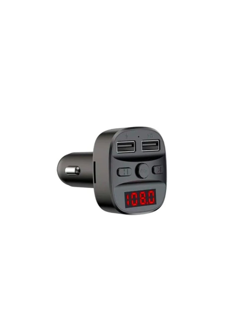 Earldom - Earldom ET-M47 Bluetooth 5.0 FM Transmitter & Dual USB Car Charger – Hands-Free MP3 Player with LED Display - Image 1