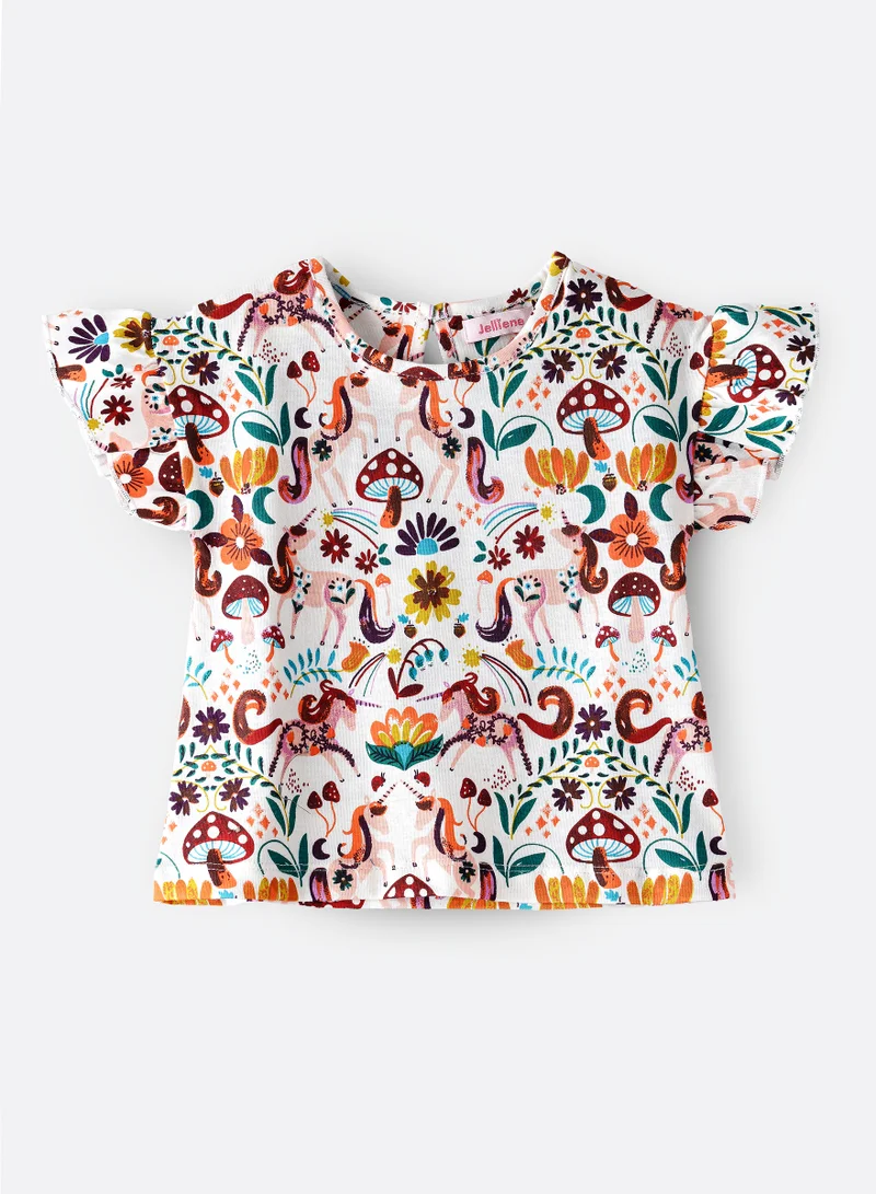 Jelliene Girls T-Shirt, Soft and Comfortable T-Shirt for Girls