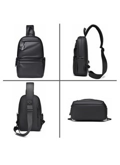 HIGH LINE STORE New Ultra Waterproof Padded Crossbody Bag with 5 Pockets - Black  - Image 2