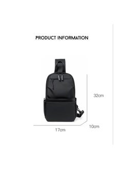 HIGH LINE STORE New Ultra Waterproof Padded Crossbody Bag with 5 Pockets - Black  - Image 4