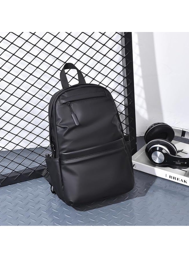 HIGH LINE Ultra Waterproof Padded Crossbody Bag with 5 Pockets - Black - Image 4