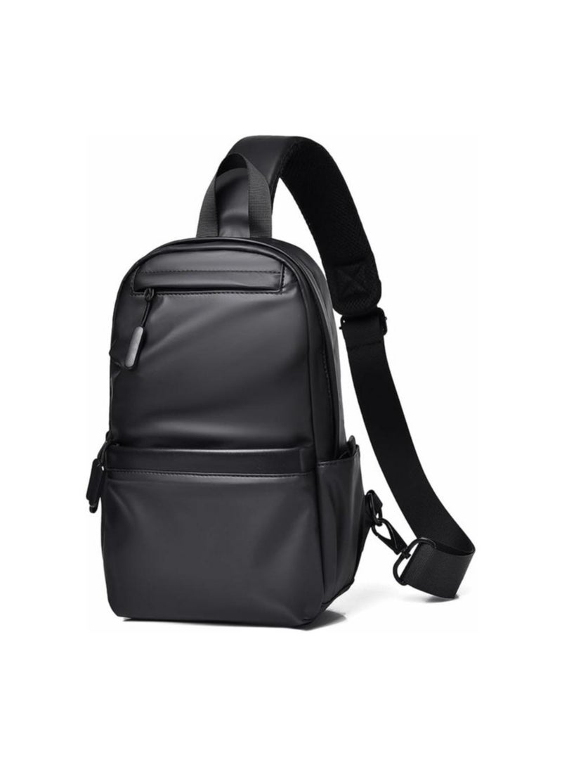 HIGH LINE Ultra Waterproof Padded Crossbody Bag with 5 Pockets - Black - Image 1