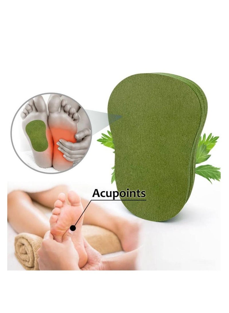 KanyeHB - 12 Pieces Wormwood Ginger Foot Detox Patch Relieve Stress Help Sleep Body Toxin Cleansing Slimming Pad Body Detox Weight Loss - Image 1