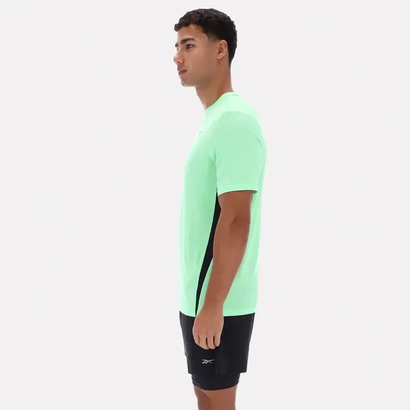 Reebok Green Glow Reebok Running Short Sleeve Men's Tee - Green Glow for Men | Best Price UAE