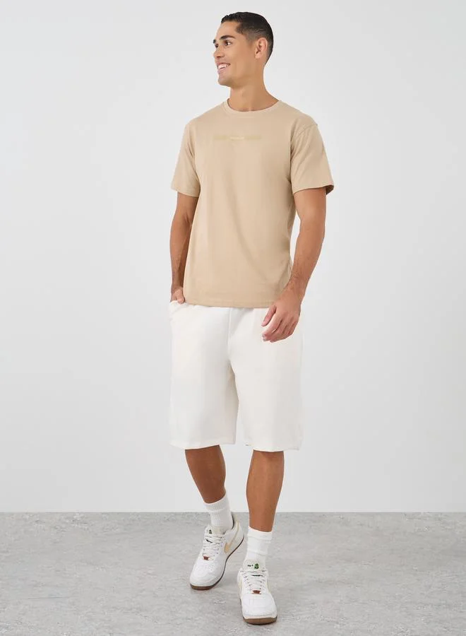 Styli Styli Slogan Print Crew Neck T-Shirt