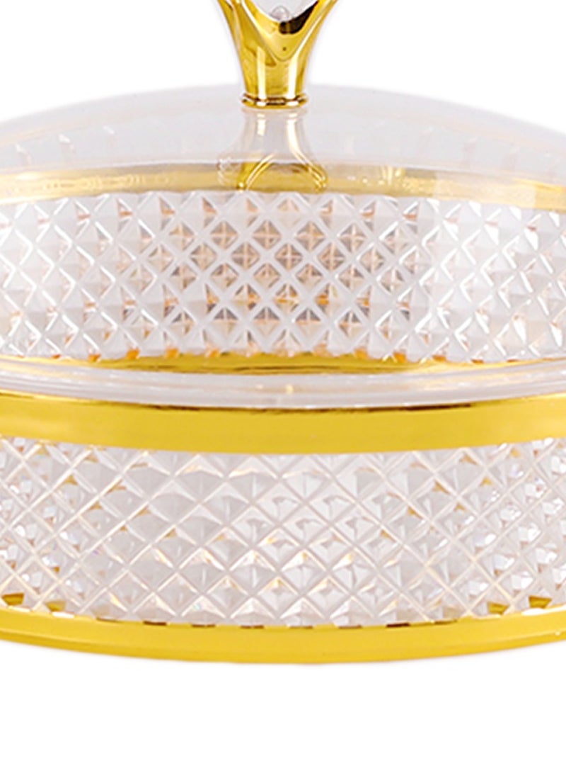 BLACKSTONE Acrylic Round Tray with Lid - 30cm Diameter - Image 2