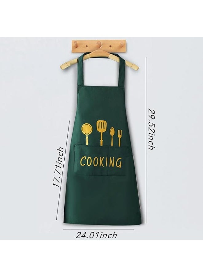 Beauenty Chef Apron with Pockets for Women Men, Adjustable Apron for Cake Kitchen Cooking - Image 5